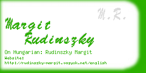 margit rudinszky business card